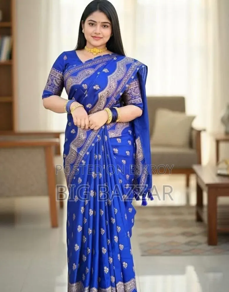Japani Silk Skin Print Sharee With Blouse Piece