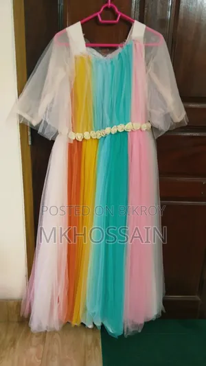 Long Gown Rainbow Dress For Sale