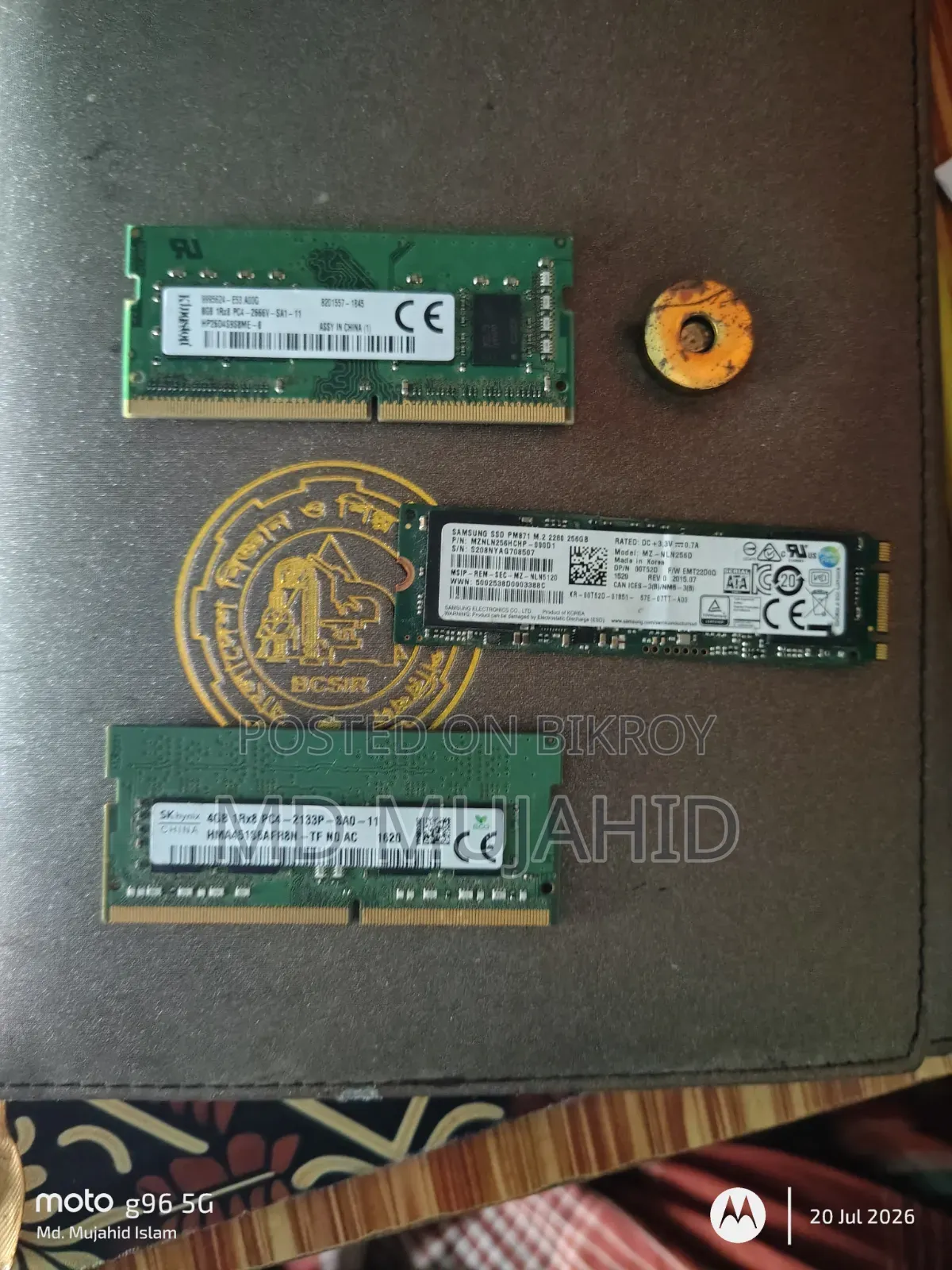 Ram 4gb and 8gb SSD 256gb Asha
