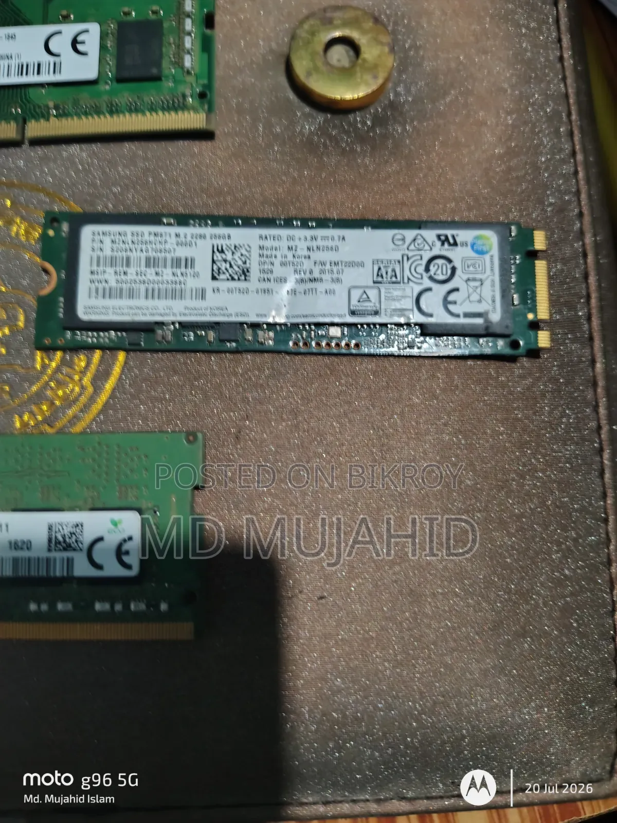 Ram 4gb and 8gb SSD 256gb Asha