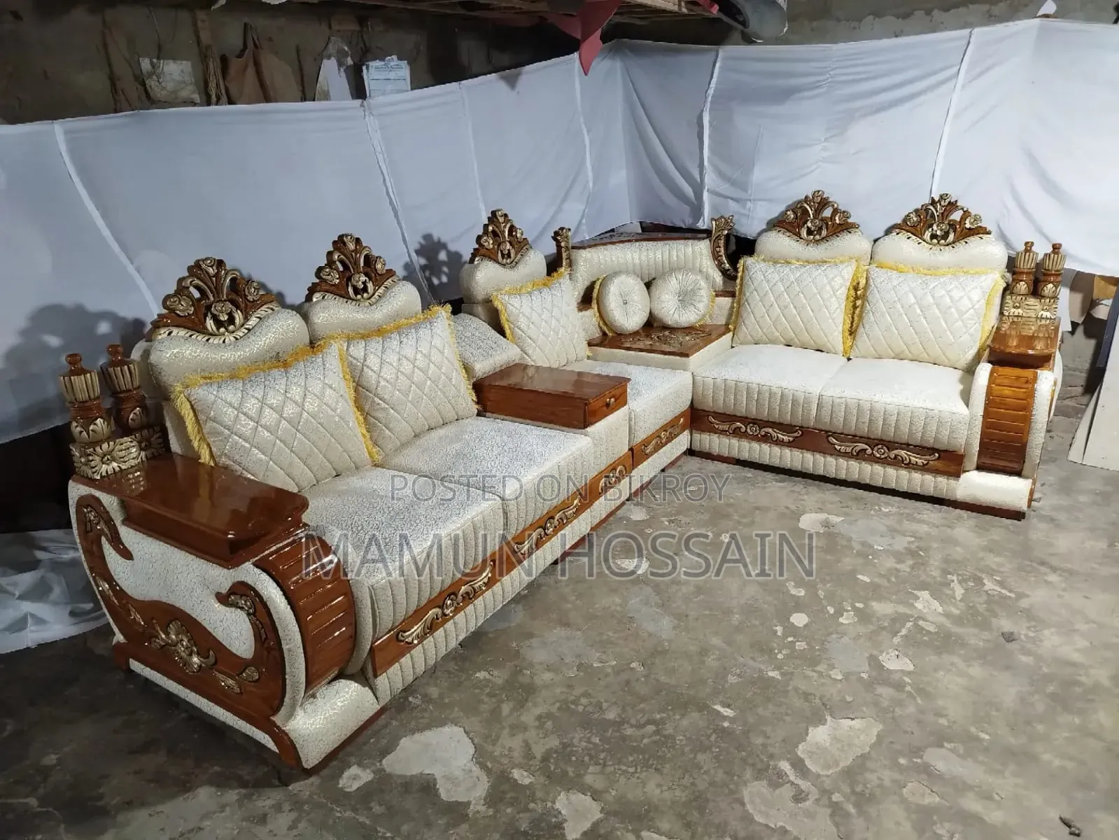 সেগুন কাঠের সোফা
