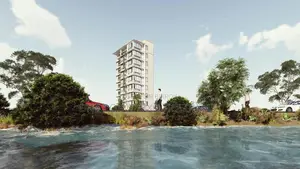 আফতাবনগরে ২১০০ বর্গফুটের লেক ফেসিং ফ্ল্যাট