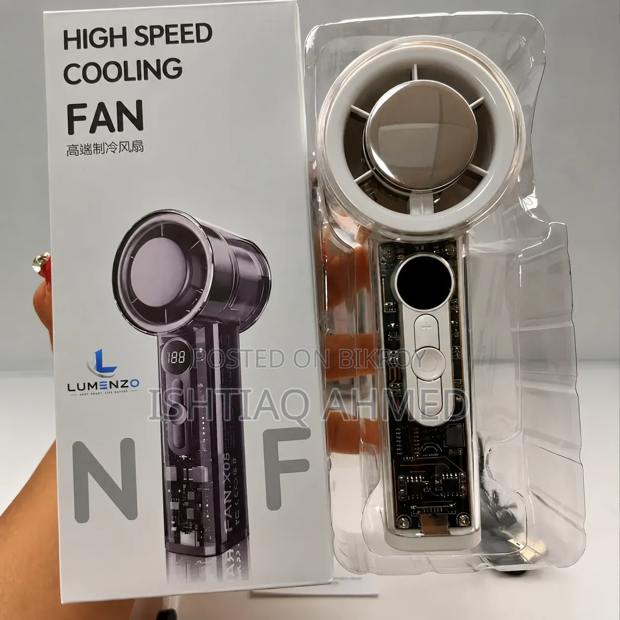 X05 IceCooling Handheld Fan With Digital Display [Stock Limited]