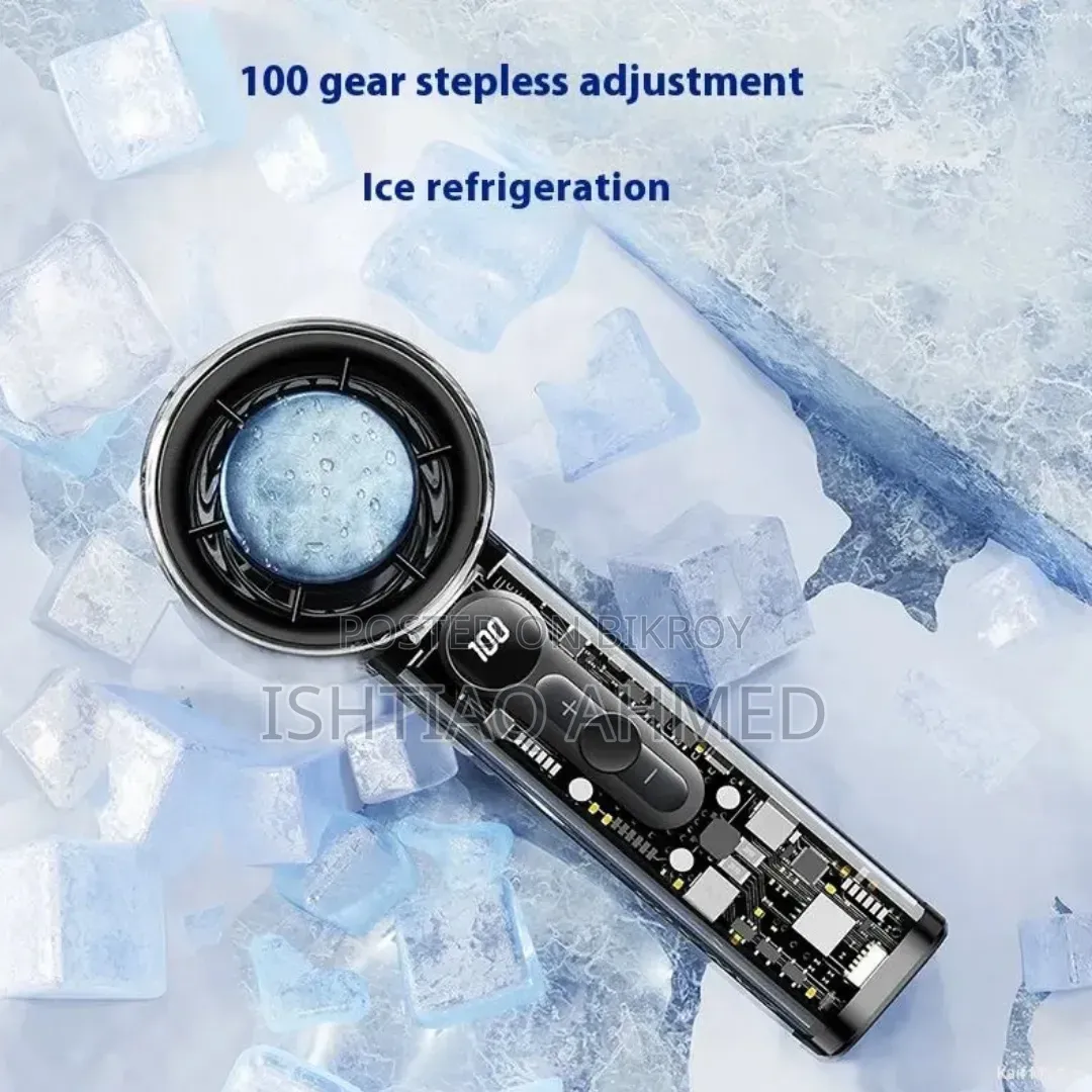 X05 IceCooling Handheld Fan With Digital Display [Stock Limited]