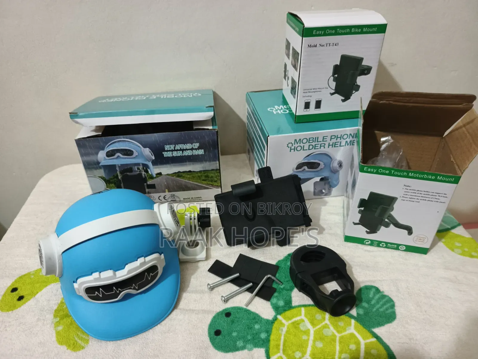 Helmet Mobile Holder Motorcycle/Bike/Cycle - Premium Quality Imported