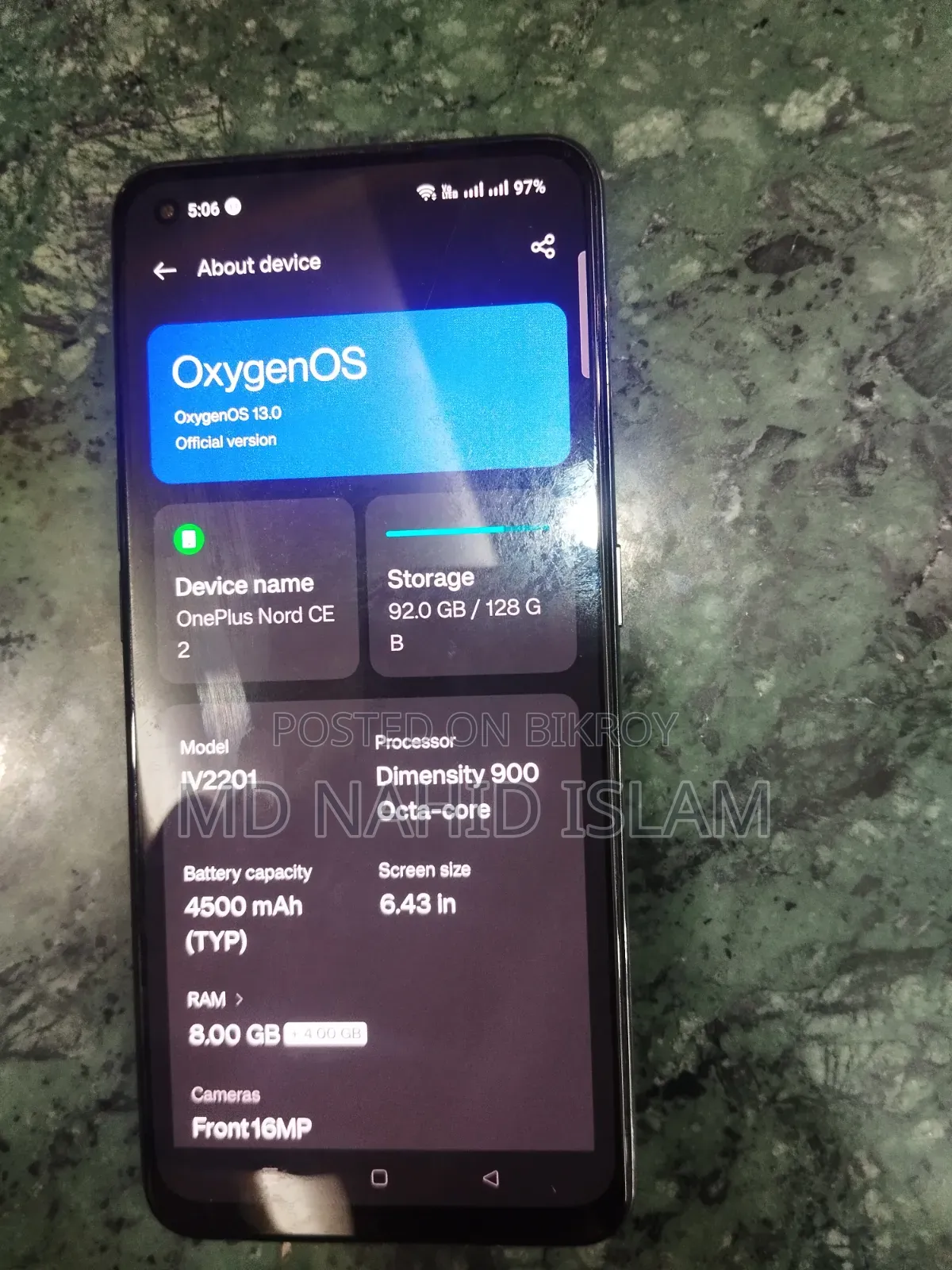 OnePlus Nord CE 2 5G 128 GB Silver