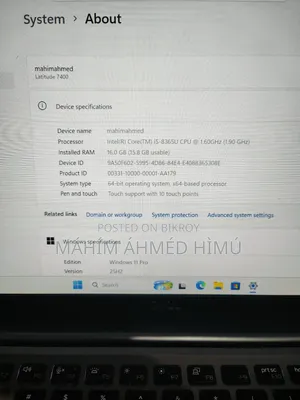 Laptop Dell Latitude 7400 16GB Intel Core I5 SSD 256GB