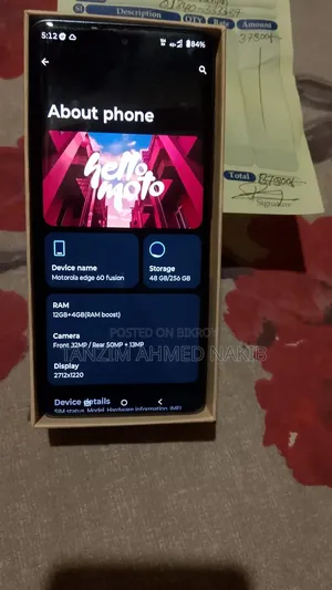 Motorola Edge 60 Fusion 256 GB Gray