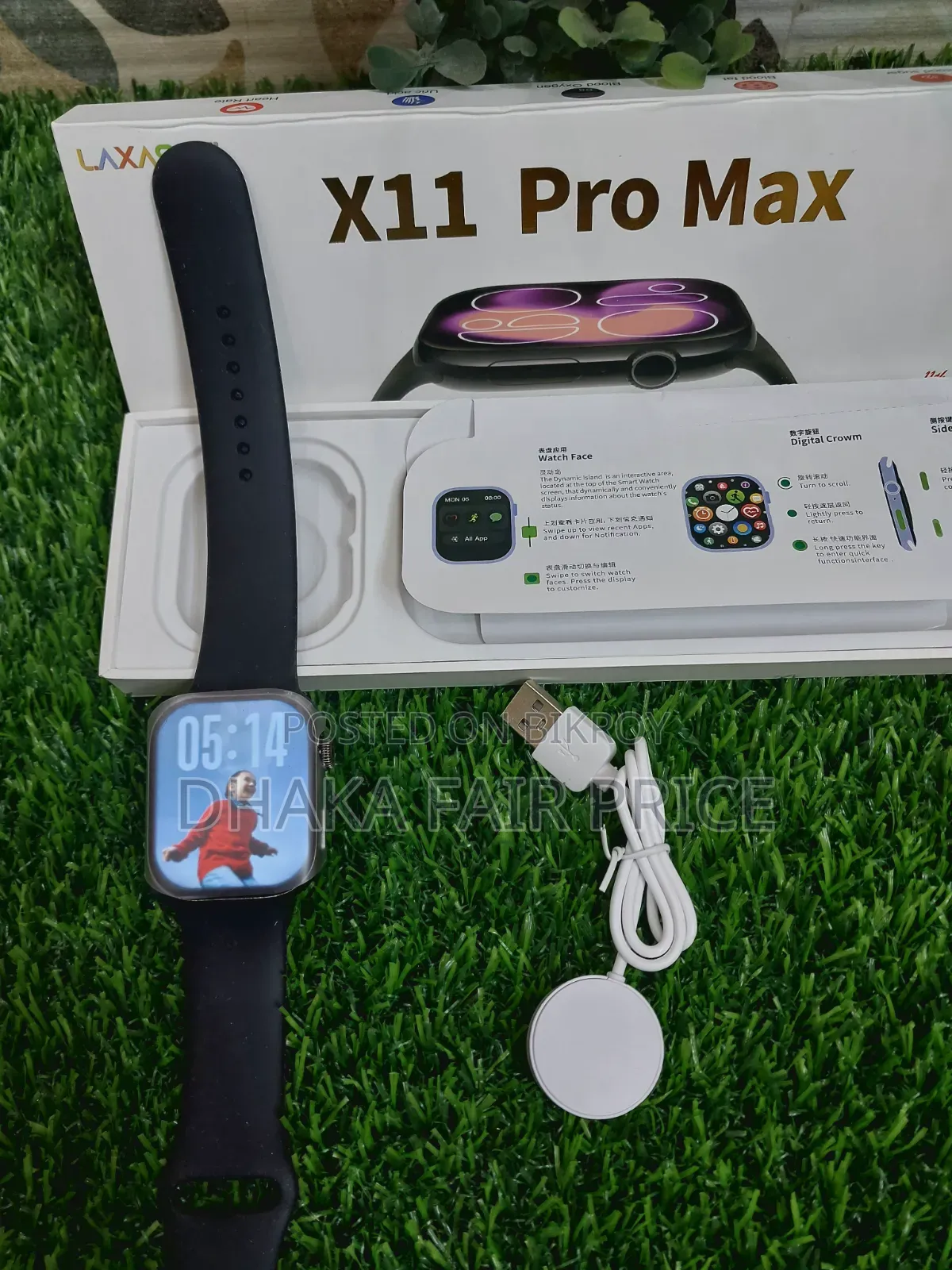 Laxasfit X11 Pro Max Smart Watch Amoled Display Bluetooth Calling