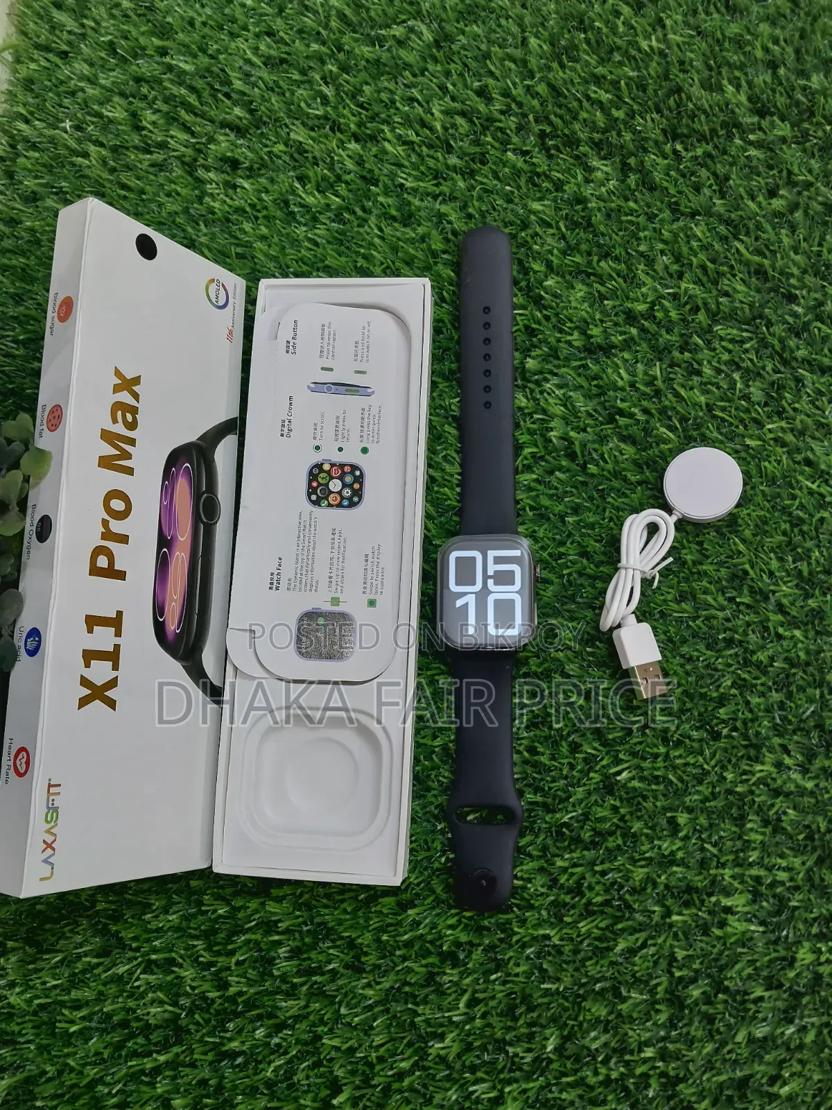 Laxasfit X11 Pro Max Smart Watch Amoled Display Bluetooth Calling