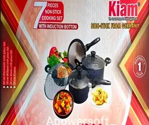 KIAM Non-Stick 7 Pieces Cookware Set With Induction Bottom