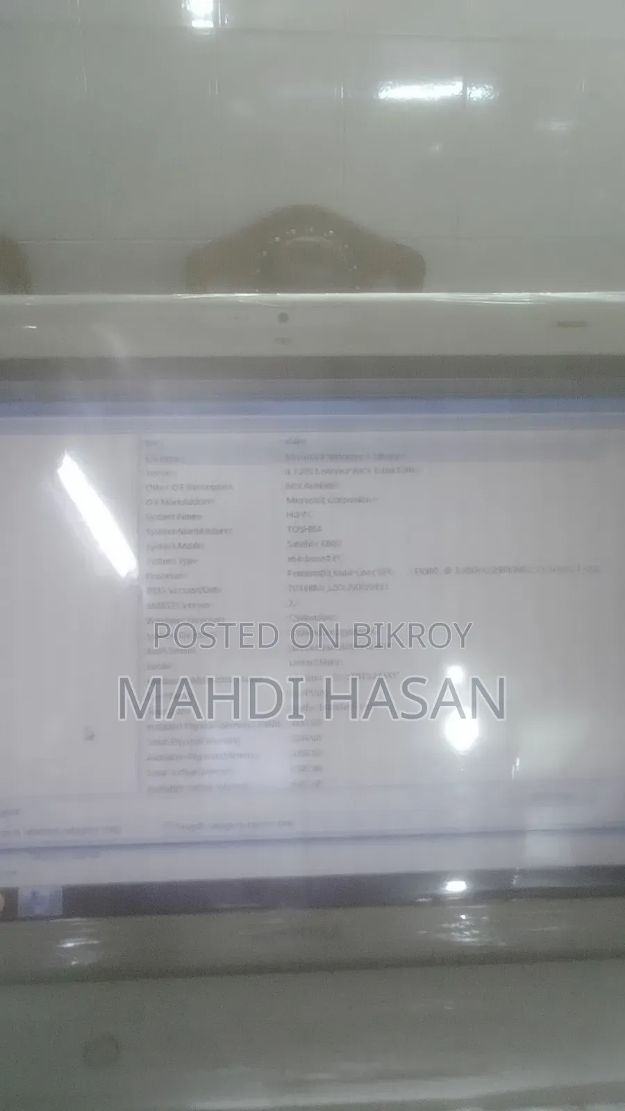 Laptop Toshiba Satellite C665 4GB Intel Core i3 SSD 512GB