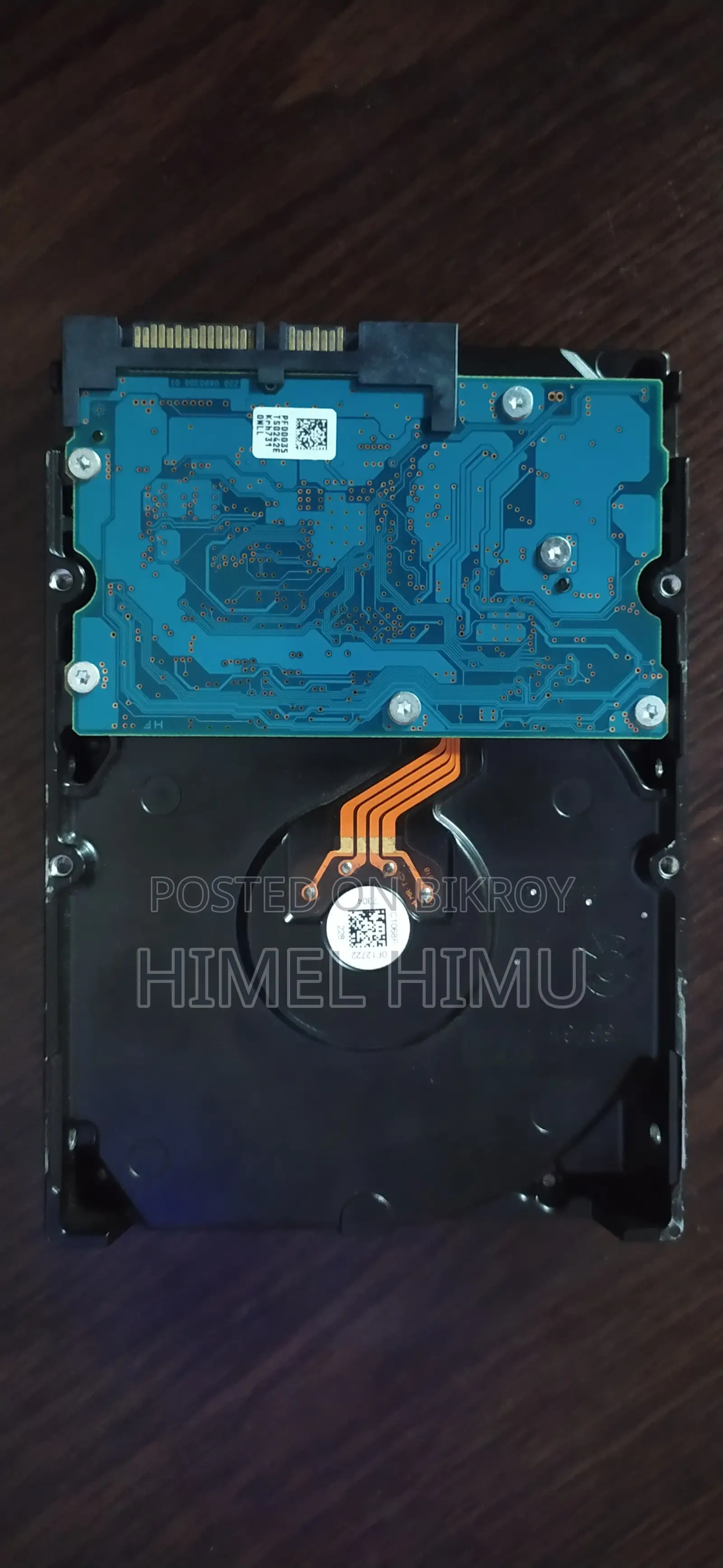 Toshiba 2 TB Hard Drive Used