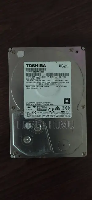Toshiba 2 TB Hard Drive Used