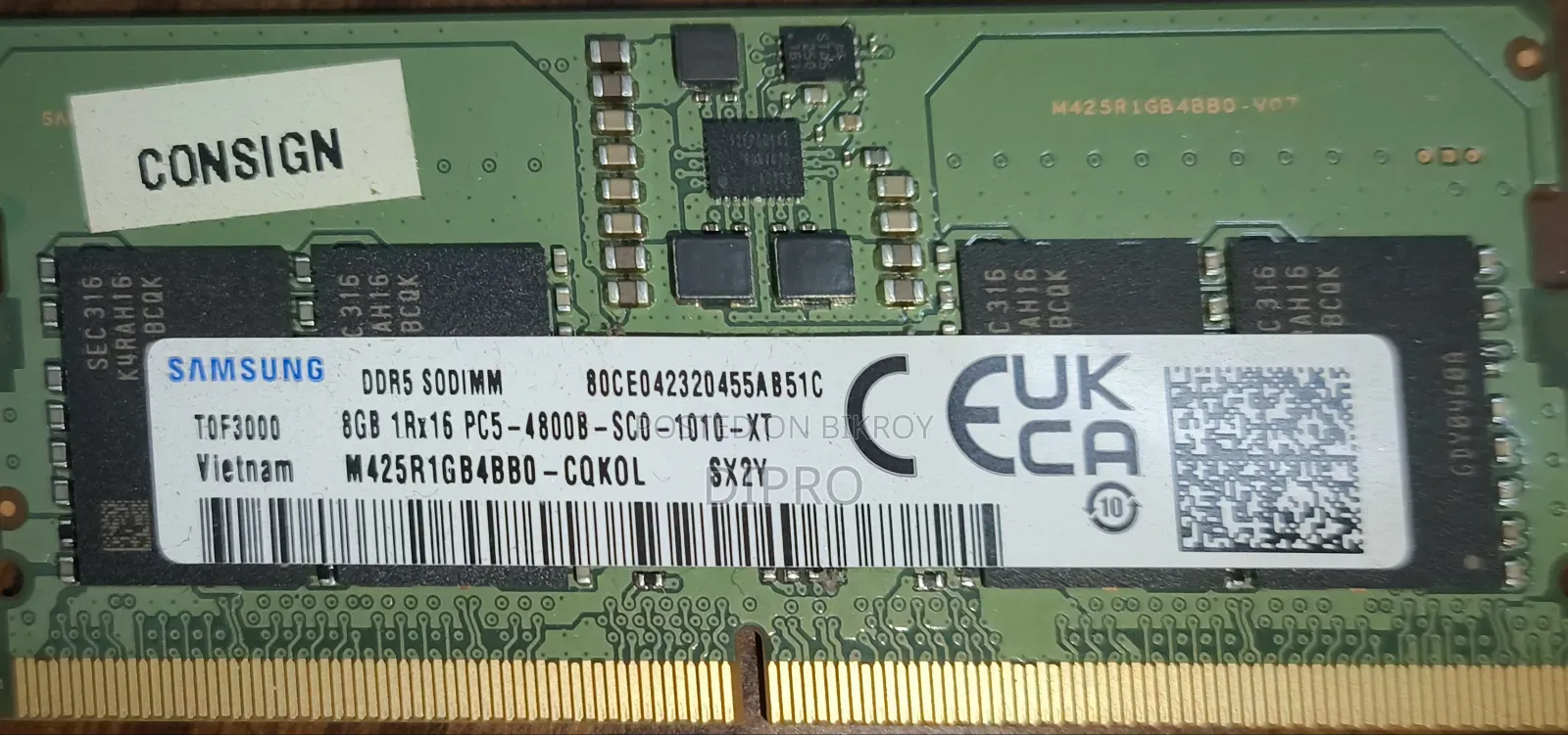 Samsung DDR5 SODIMM 8GB 4800MHz
