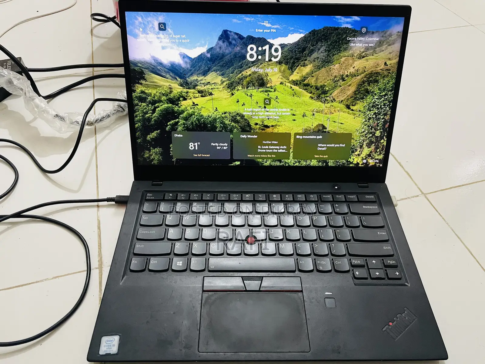 Laptop Lenovo ThinkPad X1 Carbon 16GB Intel Core I5 SSD 512GB