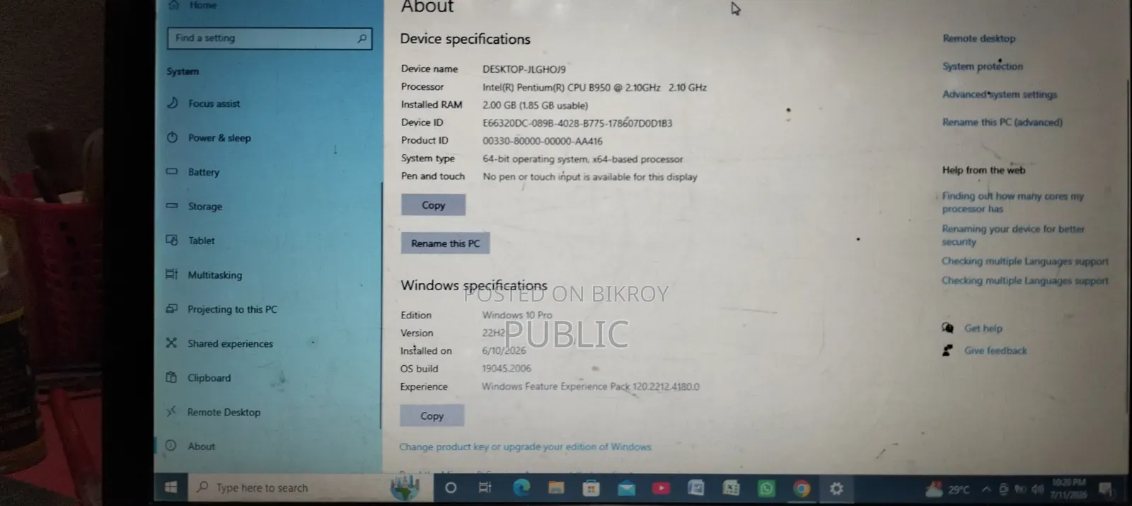 Laptop Compaq 320 2GB Intel Core I3 HDD+SSD 500GB