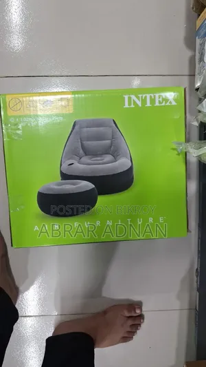 Intex ইনফ্ল্যাটেবল এয়ার সোফা সেট সাথে অটোমান/ফুটরেস্ট