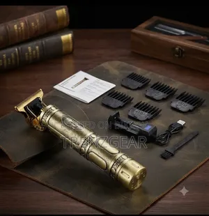 Professional Golden Hair Trimmer and Grooming Kit