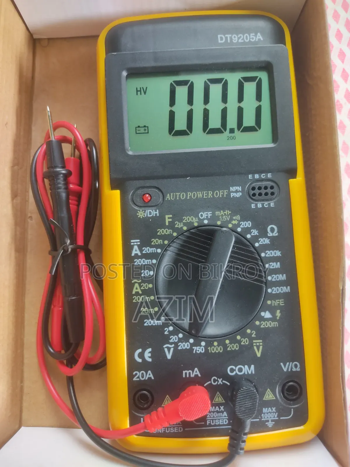 ডিজিটাল মাল্টিমিটার Dt9205a
