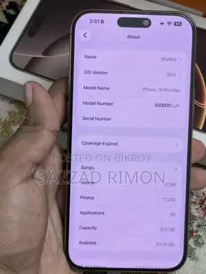 Apple iPhone 16 Pro Max 512 GB Rose Gold