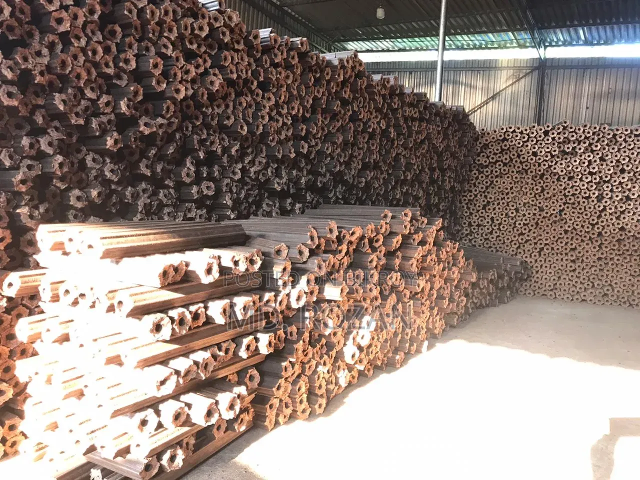 Sawdust Hexagonal Charcoal Briquettes