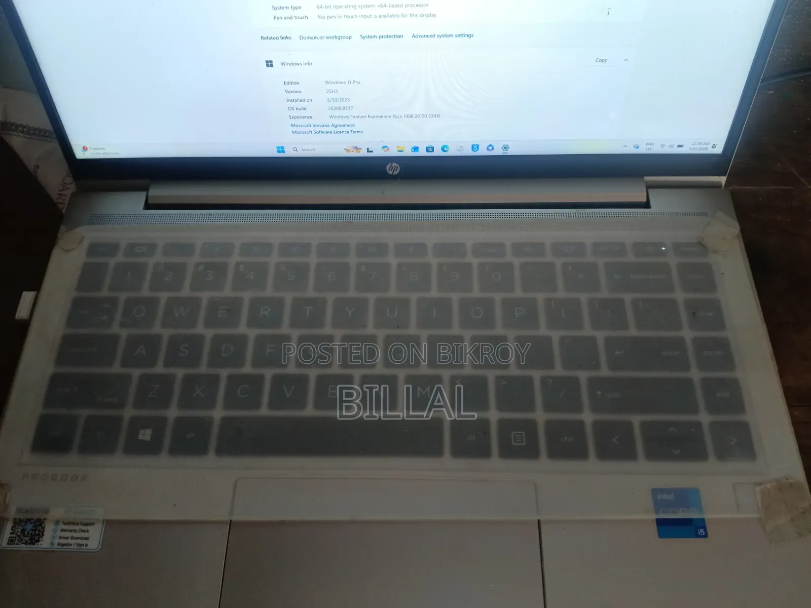 ল্যাপটপ HP ProBook 440 G8 ১৬জিবি ইন্টেল কোর আই৫ এসএসডি ৫১২জিবি