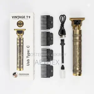 Vintage T9 Hair Cutting T Style Machine Rechargeable Hair Trimmer