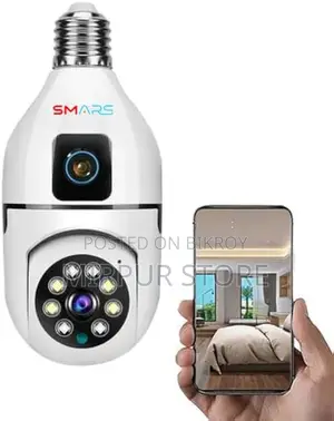 Double Lens PTZ Bulb Wi-Fi IP Camera