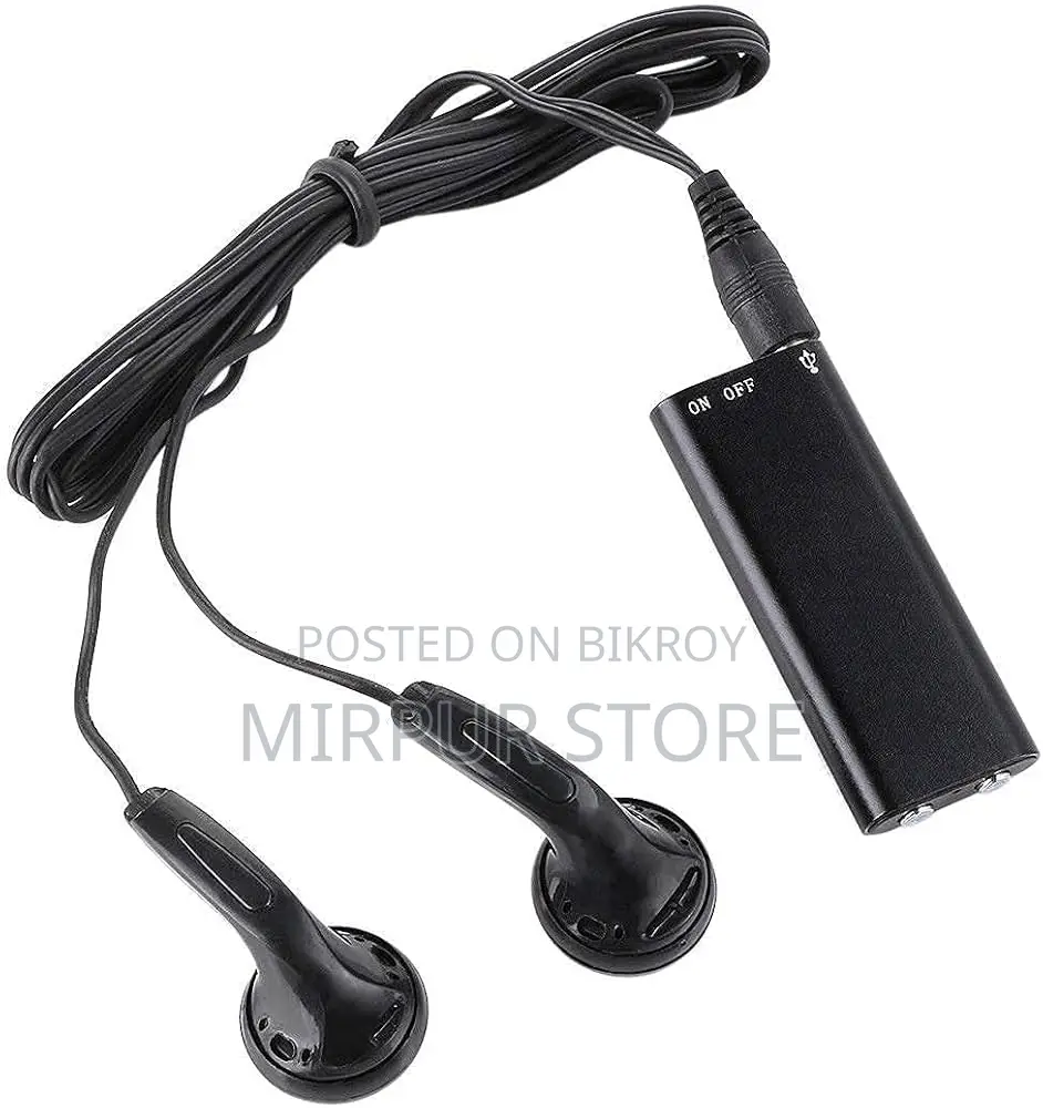 Powerful Super Mini Voice Recorder 8GB Black