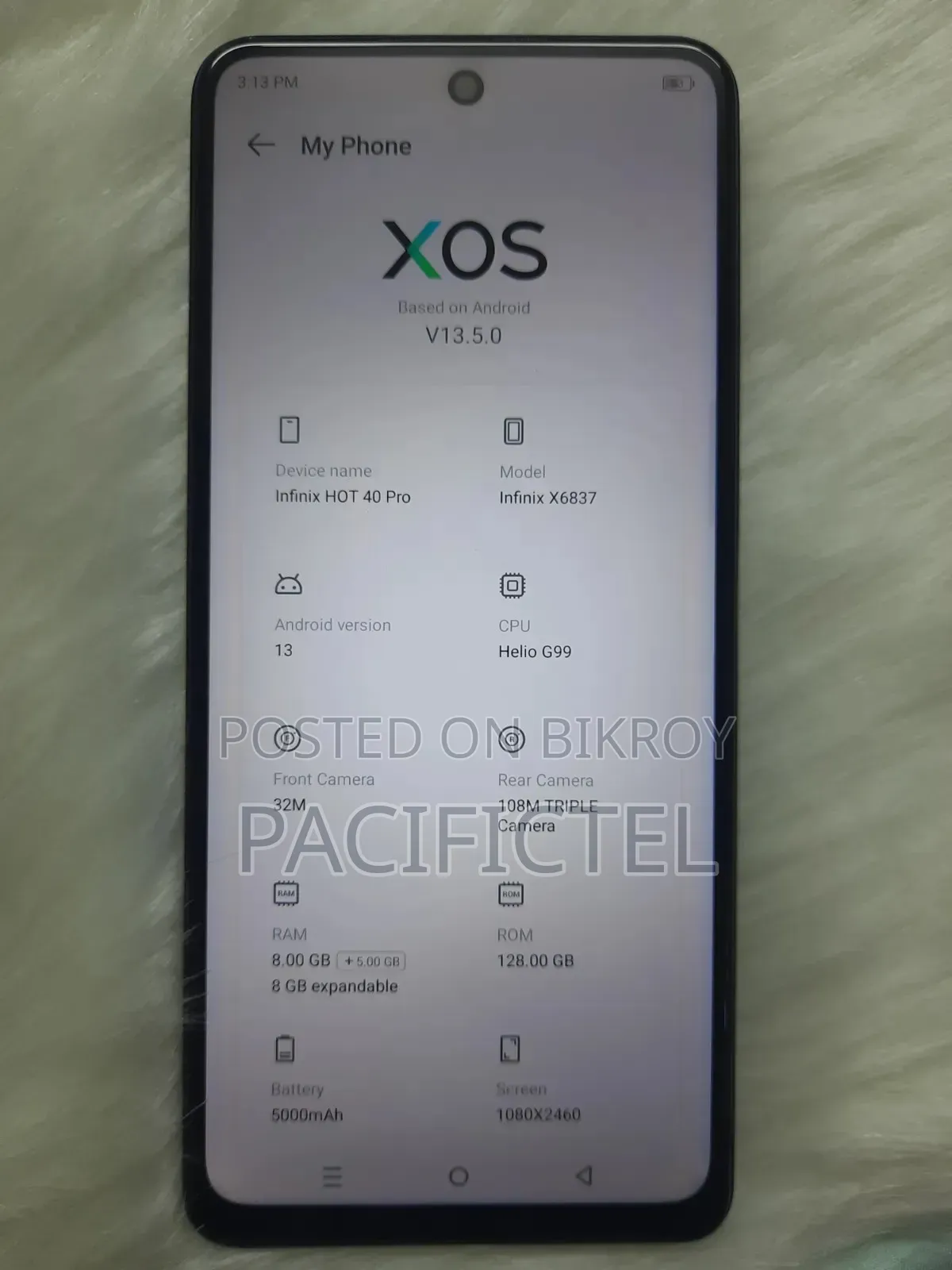 Infinix Hot 40 Pro 128 GB Blue