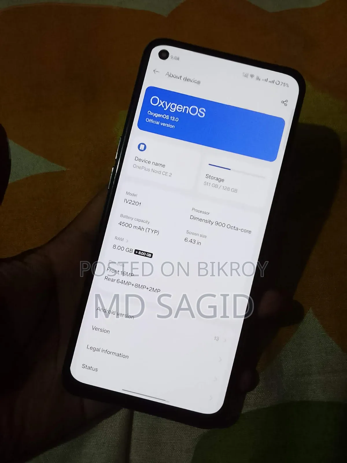 OnePlus Nord CE 2 5G 128 GB Silver