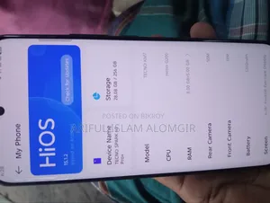 টেকনো স্পার্ক ৪০ প্রো+ ২৫৬ জিবি কালো
