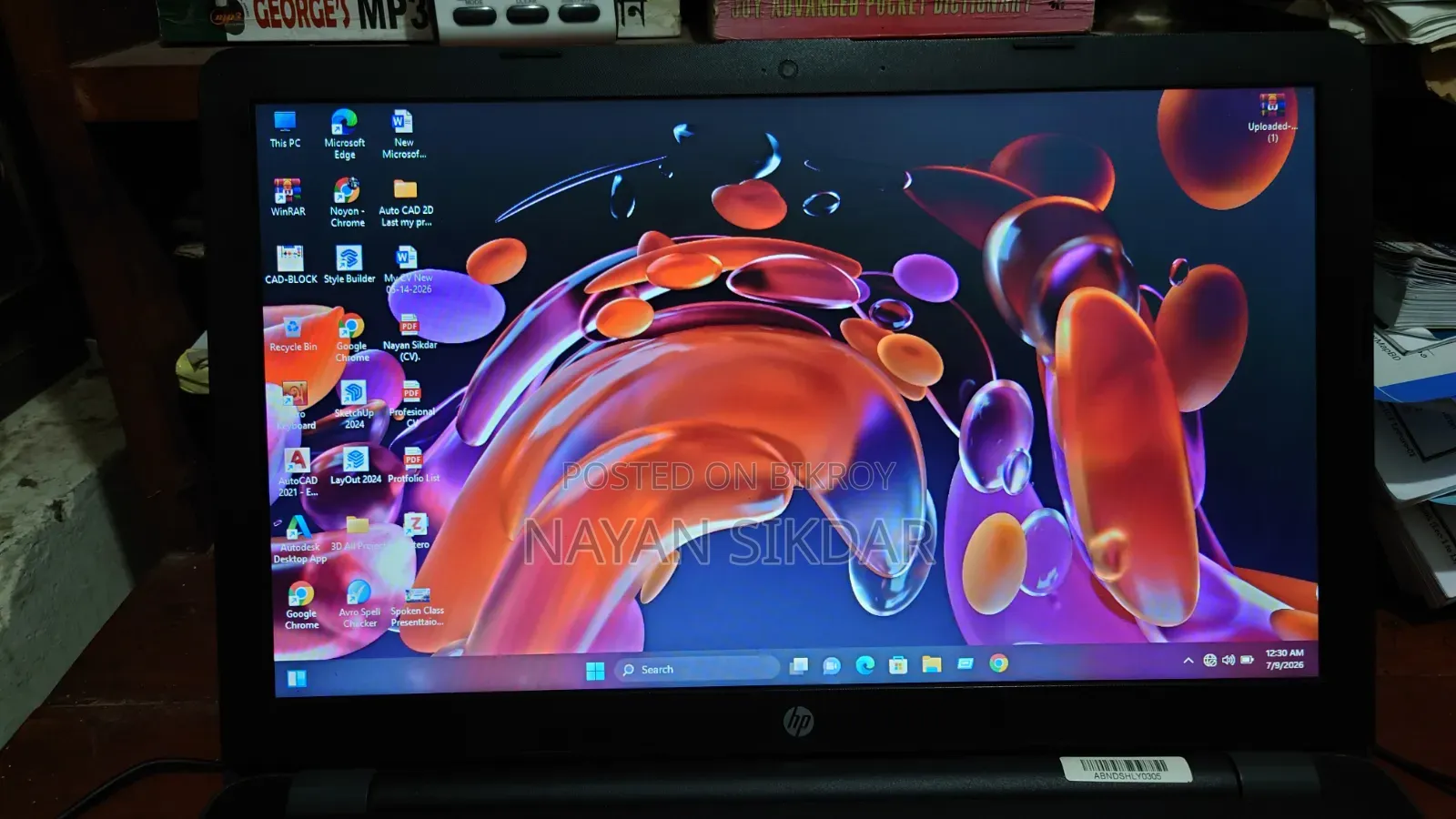 Laptop HP 250 G6 8GB Intel Core I3 SSD 256GB