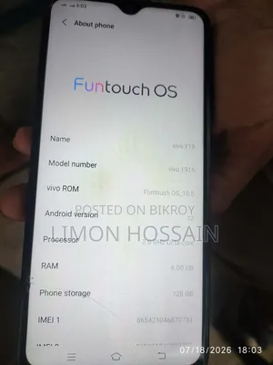 Vivo Y19 128 GB Blue