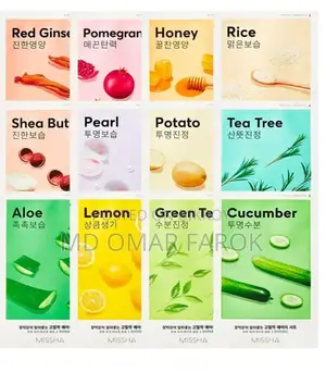 Original Korean MISSHA Sheet Masks (9 Variants)