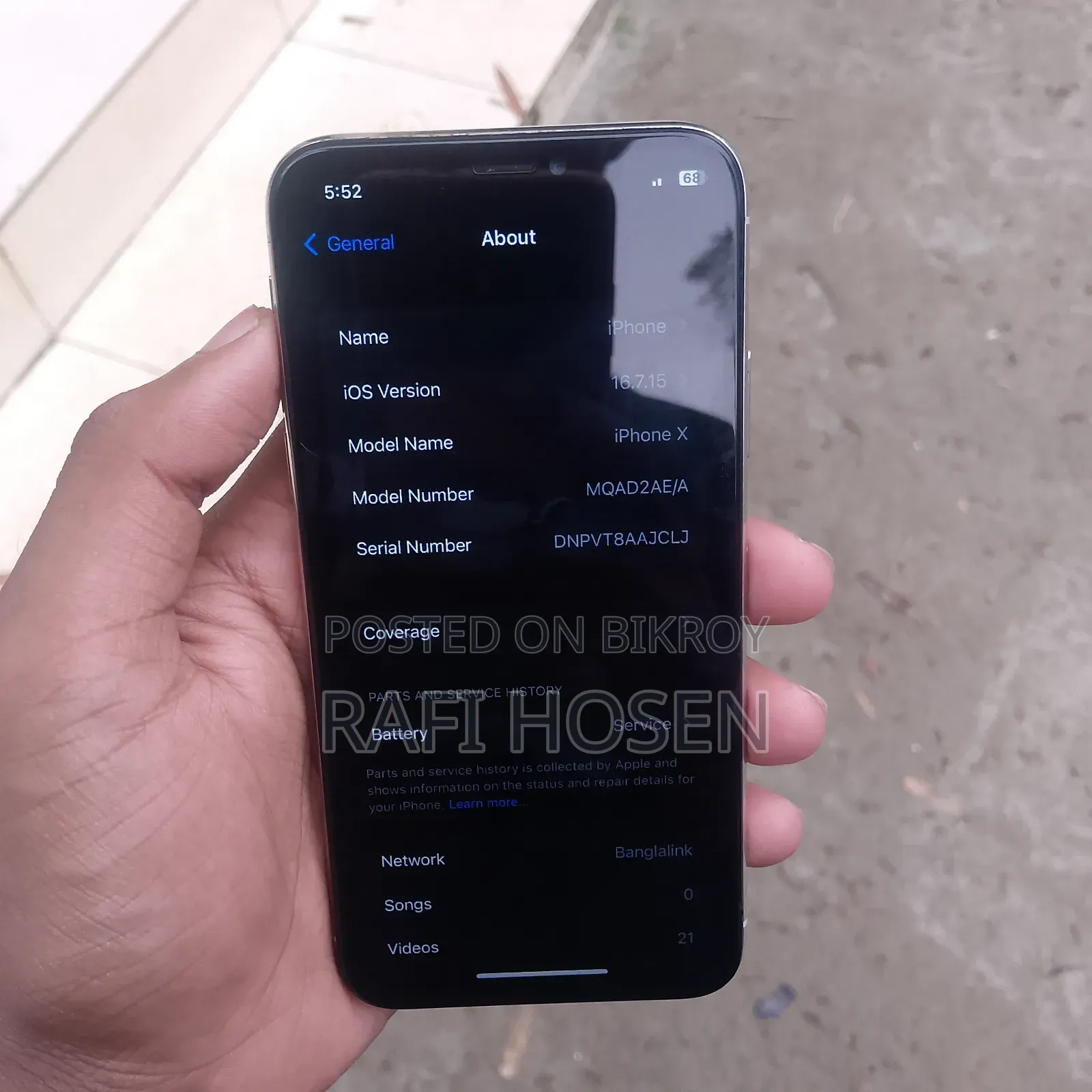 Apple iPhone X 64 GB White