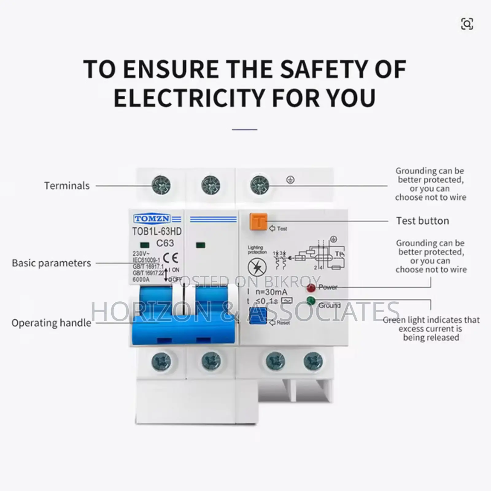 Tomzn Tob1l-63hd Rcbo