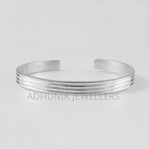 925/21k 100% Pure High Polished Brand New Solid Silver Mens Bracelet