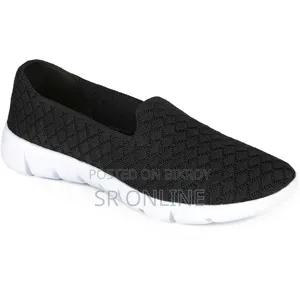 Woven Elastic Mesh Slip-Ons