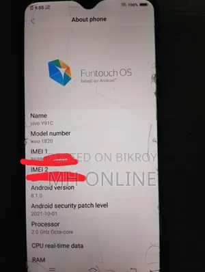 Vivo Y91c 32 GB Blue