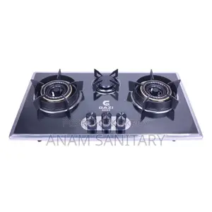 Gazi EG-B712S Triple Burner Stainless Steel Gas Stove LPG