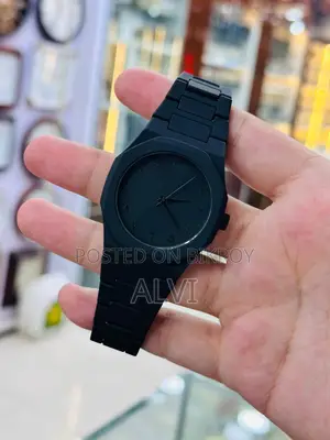 Premium Arabic Dial Black Watch for Men | Luxury Quartz Wrist Watch