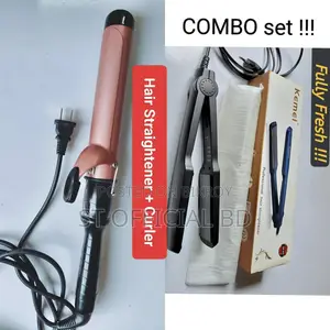 New Hair Straightener + Curler COMBO