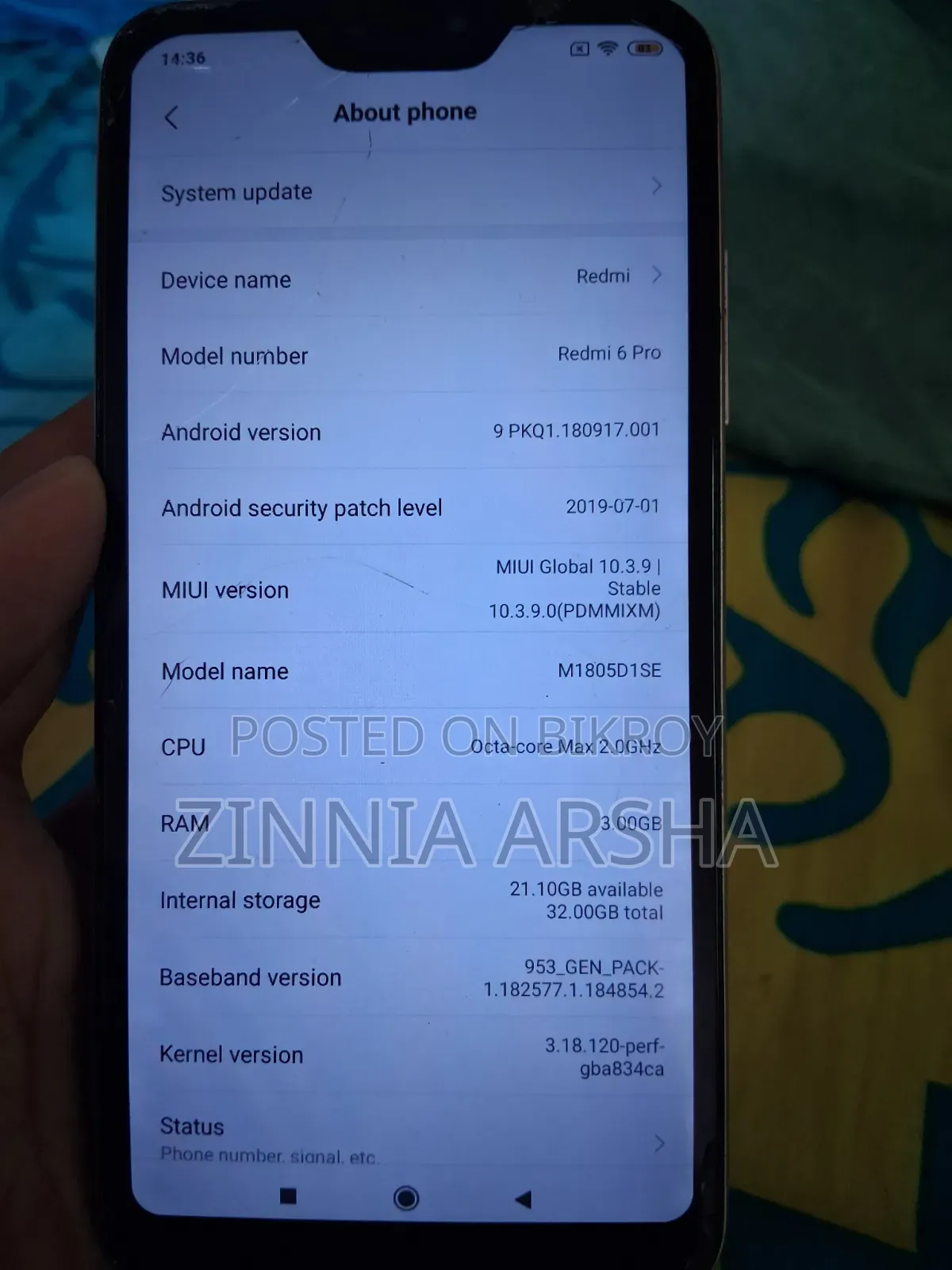 Xiaomi Redmi 6 Pro 64 GB Gold