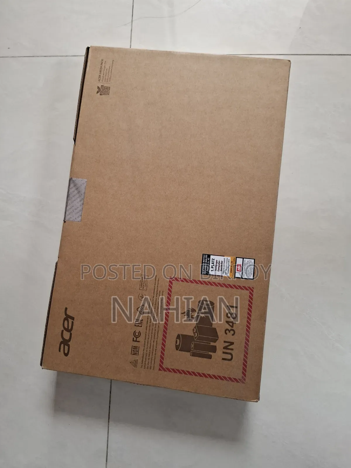 New Laptop Acer Aspire 3 4GB Intel SSD 128GB