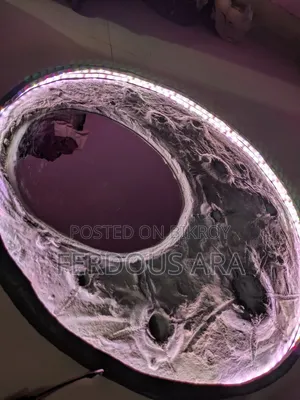 Moon Mirror With Led Lights