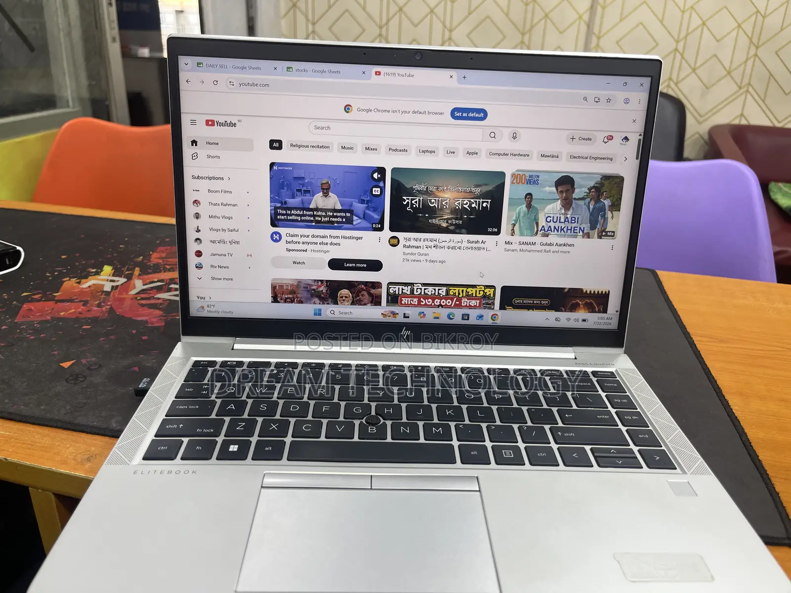 Laptop HP Elitebook 835 G7 8gb Amd Ryzen 5 SSD 256gb