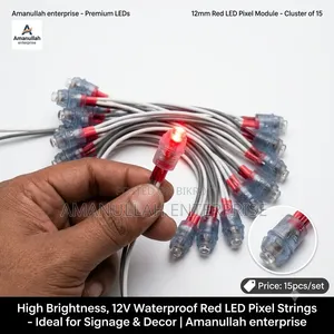 Buy 3v-5v Single Color Red LED Light String | High Brightness (5 Pcs)