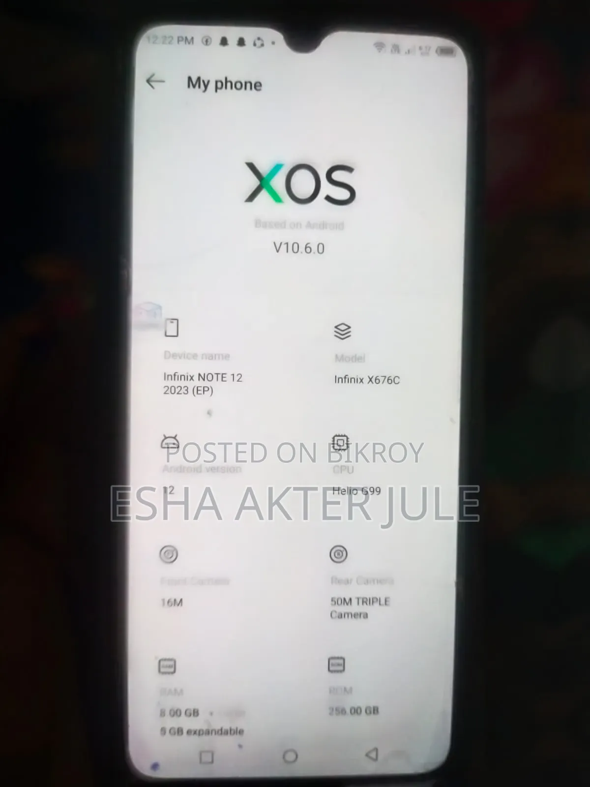 Infinix Note 12 (2023) 256 GB White